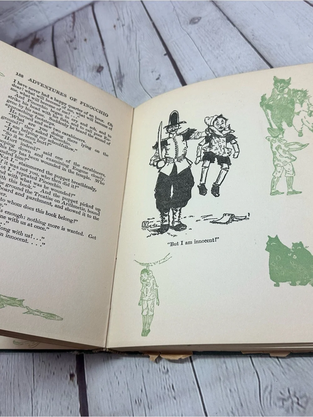 vtg 1924 Pinocchio D. collodi mayflower series hardcover illustrated children’s